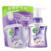 Dettol滴露 泡沫抑菌洗手液兰花香沁 250ml+225ml