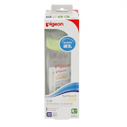 贝亲（Pigeon）  AA91 自然实感宽口径玻璃奶瓶 240ml 配L奶嘴 *2件