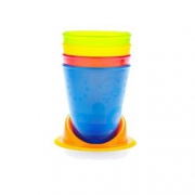 Fisher-Price 费雪 儿童无盖餐杯4只+杯托  17.4元（52,3件3折+税）