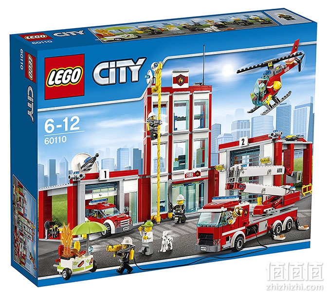 Lego 乐高城市消防局系列积木玩具开箱及拼装 乐高消防总局多少钱 拼装视频 网购值值值