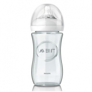 飞利浦 新安怡（AVENT）宽口径自然原生玻璃奶瓶 240ml