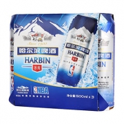 哈尔滨啤酒 冰纯 500ml*3罐
