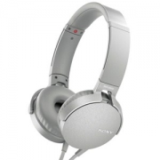 索尼（SONY）MDR-XB550AP 重低音立体声耳机 头戴式 浅灰白