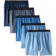 Hanes 男款经典圆点花色平角内裤5条装