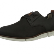 中亚Prime会员！ Clarks Trigen Walk 男士真皮休闲鞋 黑色款