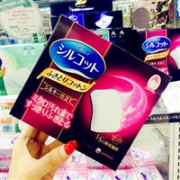 补货：日本COSME大赏 Unicharm尤妮佳省水化妆棉 32枚*4  紫色盒