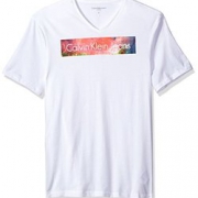 限L码！Calvin Klein Jeans Rainbow Logo男士T恤