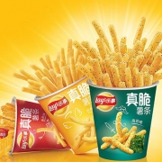 乐事（Lay,  真脆薯条 两味组合装 40g*10杯 *4件