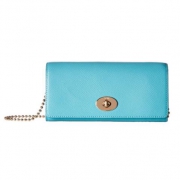 蔻驰（COACH）  Crossgrain Leather Slim Chain Envelope 女士斜挎包