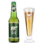 HARBOE 哈尔博  绿熊啤酒 330ml*24瓶 整箱装+布雷帝国 生肖啤酒330ml*6瓶