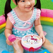 日本HELLOKITTY婴儿童洗澡戏水电动花洒喷头淋浴玩具