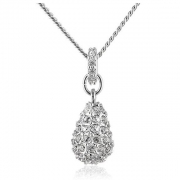 施华洛世奇（SWAROVSKI）  HELOISE 银色泪滴项链