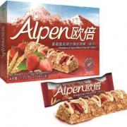 英国进口 Alpen 欧倍 蔓越莓覆盆子酸乳味什锦谷物棒 五条装137.5g*3盒