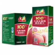 众果100% 纯果汁 久保水蜜桃混合果汁 1L×6盒