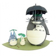 SANKEI 吉卜力工作室系列 纸模型 MK07-19 雨中的大小龙猫