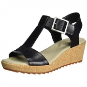Clarks Womens Kamara Kiki Wedge Heels Sandals