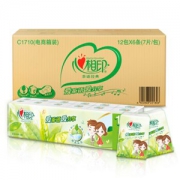 【京东超市】心相印茶语手帕纸 经典系列 4层6条*12包  （整箱销售）