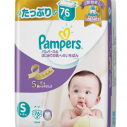 Pampers 帮宝适 特级棉柔 婴儿纸尿裤 S76片