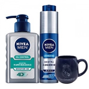 NIVEA 妮维雅 水活畅透套装（抗痘洁面150ml+精华露50g+多效洁面乳50g）