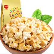限浙江 湖北：百草味 玉米豆膨化食品 奶油味爆米花 黄金豆 130g/袋