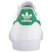 adidas Originals Mens Stan Smith Vulc, White/White/Green, 5.5(B) Womens / 4.5 (D) Mens