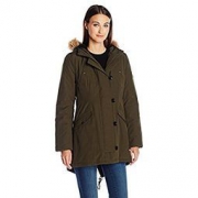 限S码、历史新低、反季特卖： TOMMY HILFIGER Fitted Quilted Parka 女士外套