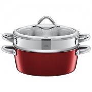 Silit Vitaliano Rosso 0728186811 双层蒸锅 28cm