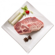 限广东：娱大厨 加拿大原装进口猪梅花肉片 350g/盒  富硒生态猪