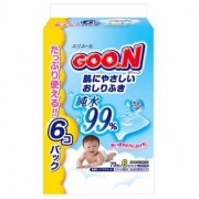 GOO.N 大王 婴儿湿巾 70片*6包 *3件
