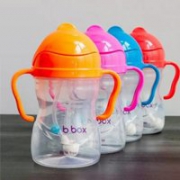 包邮套装！B.Box 宝宝 重力饮水杯  240ml 四件装（浅蓝+浅绿+橙+粉红）