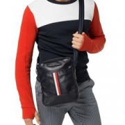 TOMMY HILFIGER 汤米·希尔费格 TH STRIPE 男士单肩包
