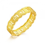 Chow Sang Sang 周生生 83215R 六字大明咒 足金戒指 2.7g