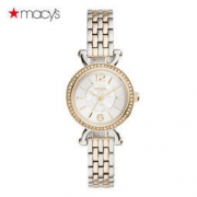 Fossil Georgia系列 女士双色不锈钢腕表
