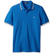 弗莱德.派瑞 Fred Perry 大众款M3600 男修身Polo衫 蓝配白边