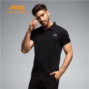 Jeep 2017夏季新款 单向导湿 速干 男Polo衫