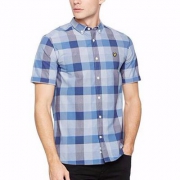 限M码，LYLE & SCOTT 苏格兰金鹰 男士休闲短袖衬衫 Prime会员凑单免费直邮