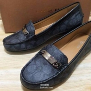 COACH 蔻驰 Olive 女士真皮乐福鞋 两色 $41.99