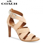 COACH 蔻驰 Ilona女士真皮高跟罗马凉鞋 3色 $69.99