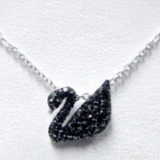 SWAROVSKI 施华洛世奇 5347329 当家款大号黑色天鹅项链