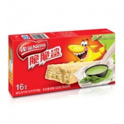 【京东超市】雀巢（Nestle）休闲零食 夹心饼干 脆脆鲨 抹茶口味威化 320g