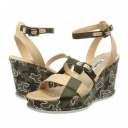 其乐（Clarks）  Adesha Art女士印花坡跟凉鞋