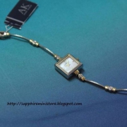 Anne Klein 安妮克莱恩  109117MPTT 女士Square施华洛世奇双色链式腕表 Prime会员免费直邮