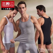 三枪 男士纯棉运动背心4条装
