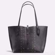 COACH 蔻驰  Bandana Rivets 女士真皮托特包  4折$197.99