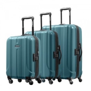 Samsonite 新秀丽 FLOREN系列 可扩展耐磨万向轮四轮拉杆箱 BQ1*51004 灰蓝色 20寸+24寸+28寸 三件套