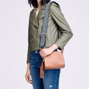 17年新款，Rebecca Minkoff 瑞贝卡明可弗 Sunday Moo女士真皮单肩包