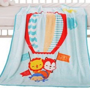 Prime会员！Fisher-Price 费雪 活性印染宝宝安抚毯A 86*110cm 0-36个月 礼盒装