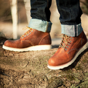 红翼（Red Wing） Heritage 9111 男士真皮工装靴 工厂翻新版 越旧越有味道