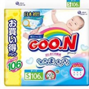 大王GOON天使系列维E婴儿纸尿裤环贴式 S号 (4~8 kg) 106片