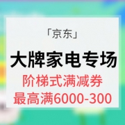优惠券# 京东 大牌家电专场大促